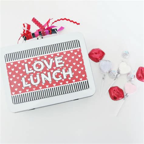 oriental trading diy metal lunch box|Love Lunch Valentine Favor & Printable .